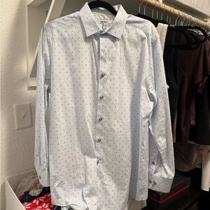 Bar III Light Blue Men's Casual Shirt